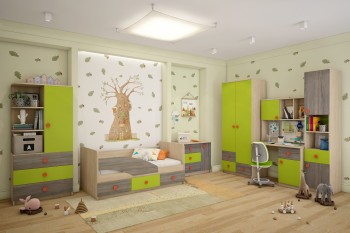 Детская комната Пуговка в Кошурниково - koshurnikovo.mebel54.com | фото