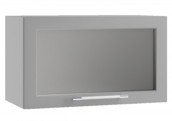 Гарда ПГС 600 шкаф верхний горизонтальный со стеклом Белый в Кошурниково - koshurnikovo.mebel54.com | фото