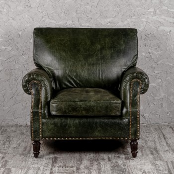 Кресло кожаное Лофт Аристократ (ширина 1070 мм) в Кошурниково - koshurnikovo.mebel54.com | фото
