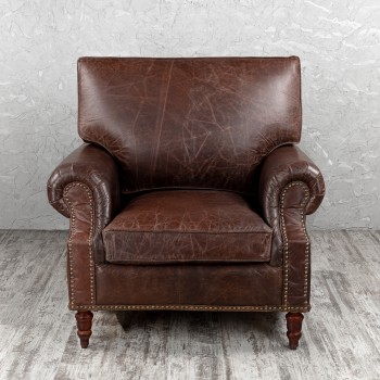 Кресло кожаное Лофт Аристократ (ширина 1100 мм) в Кошурниково - koshurnikovo.mebel54.com | фото
