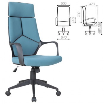 Кресло офисное BRABIX Prime EX-515 (голубая ткань) в Кошурниково - koshurnikovo.mebel54.com | фото