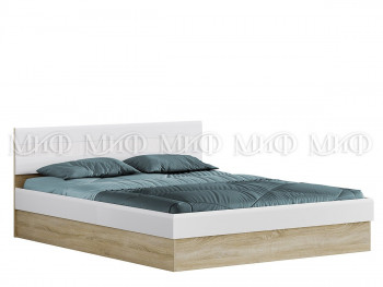 Кровать 1,4 спальня Фортуна (Дуб сонома/белый глянец) в Кошурниково - koshurnikovo.mebel54.com | фото