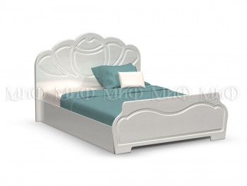 Кровать 1,4м Гармония (Белый/Белый глянец) в Кошурниково - koshurnikovo.mebel54.com | фото