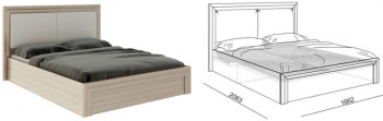 Кровать 1,6 Глэдис (М32) с подъемным механизмом Распродажа в Кошурниково - koshurnikovo.mebel54.com | фото