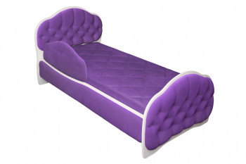 Кровать 160 Гармония 32 Фиолетовый (мягкий бортик) в Кошурниково - koshurnikovo.mebel54.com | фото