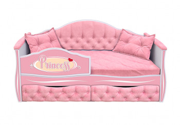 Кровать 160 серии Иллюзия 2 ящика 15 Бледно-розовый (подушки) в Кошурниково - koshurnikovo.mebel54.com | фото