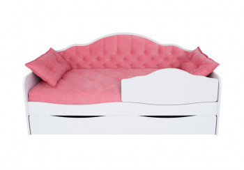 Кровать 170 серии Иллюзия Лайт 1 ящик 89 Розовый (подушки) в Кошурниково - koshurnikovo.mebel54.com | фото