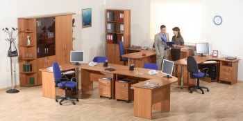 Мебель для персонала Альфа 61 Ольха в Кошурниково - koshurnikovo.mebel54.com | фото