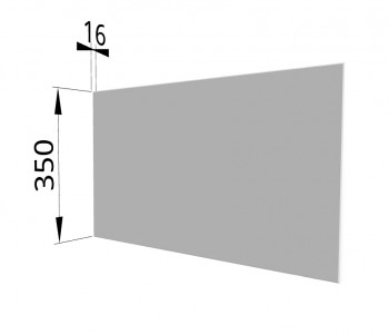 Панель торцевая (для шкафа горизонтального глубокого) ГПГ Ройс (Белый софт) в Кошурниково - koshurnikovo.mebel54.com | фото