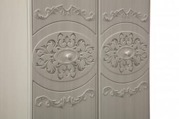 Шкаф 2-х дверный комбинированный "Каролина" (патина) в Кошурниково - koshurnikovo.mebel54.com | фото