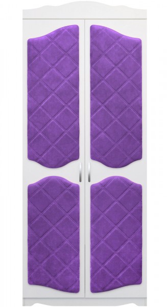 Шкаф 2-х створчатый серии Иллюзия 32 фиолетовый в Кошурниково - koshurnikovo.mebel54.com | фото