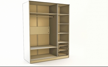 Шкаф 3-х створчатый с ящиками Классика (Белый/корпус Выбеленное дерево) в Кошурниково - koshurnikovo.mebel54.com | фото
