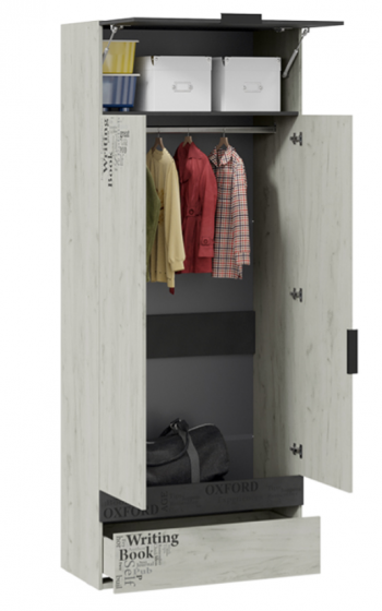 Шкаф комбинированный для одежды «Оксфорд-2» в Кошурниково - koshurnikovo.mebel54.com | фото