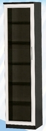 Шкаф средний со стеклодверью ДЛЯ ГОСТИНОЙ ШСС-450 Венге/Дуб выбеленный в Кошурниково - koshurnikovo.mebel54.com | фото
