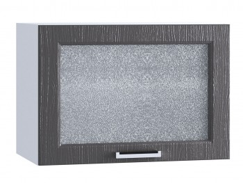 Шкаф верхний горизонтальный со стеклом 609, ШВГС 609 (Клен серый/корпус белый) в Кошурниково - koshurnikovo.mebel54.com | фото