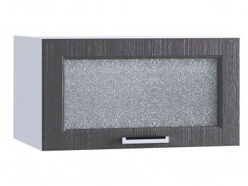 Шкаф верхний горизонтальный со стеклом 610, ШВГС 610 (Клен серый/корпус белый) в Кошурниково - koshurnikovo.mebel54.com | фото