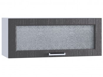 Шкаф верхний горизонтальный со стеклом 800, ШВГС 800 (Клен серый/корпус белый) в Кошурниково - koshurnikovo.mebel54.com | фото