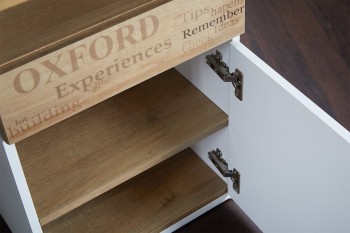 Стол с ящиками «Оксфорд» (Ривьера/Белый с рисунком) в Кошурниково - koshurnikovo.mebel54.com | фото