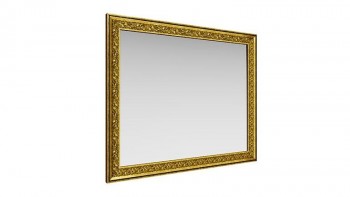 Зеркало навесное "Айрум"/(дуб кальяри / профиль: золото с орнаментом) в Кошурниково - koshurnikovo.mebel54.com | фото